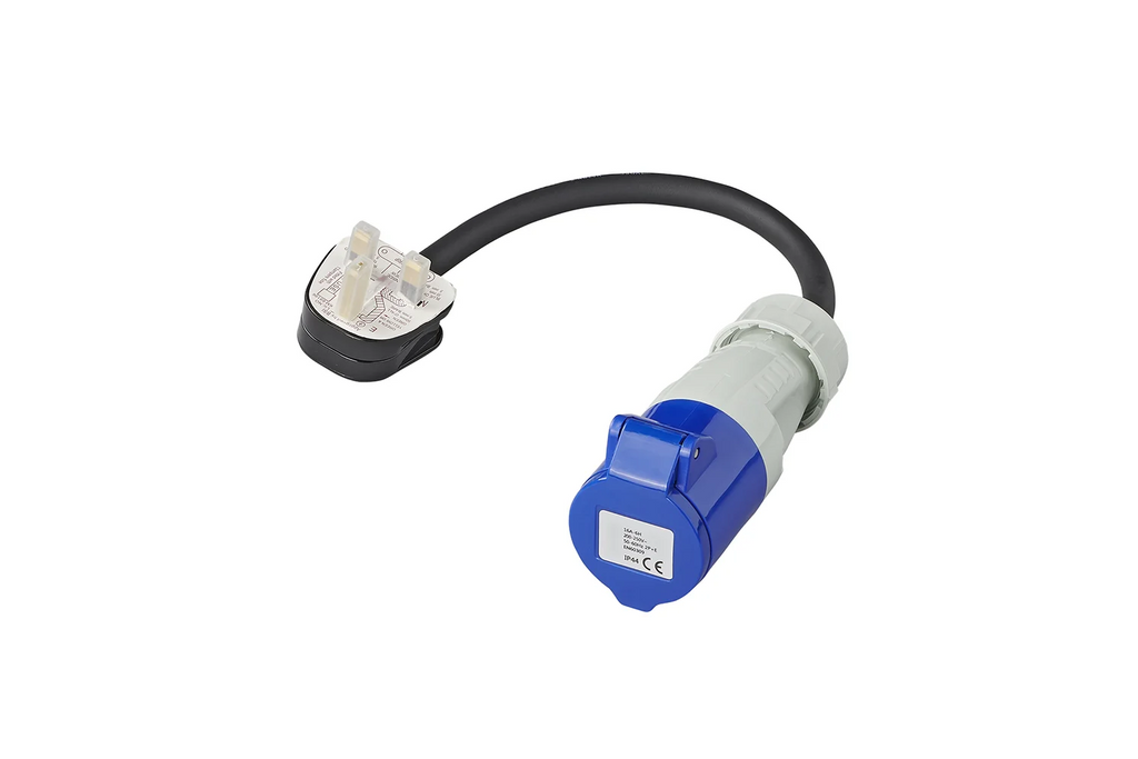 Adattatore con spina CEE e presa UK ProPlus 373522DE, cavo da 40 cm, 16 A, 230 V.