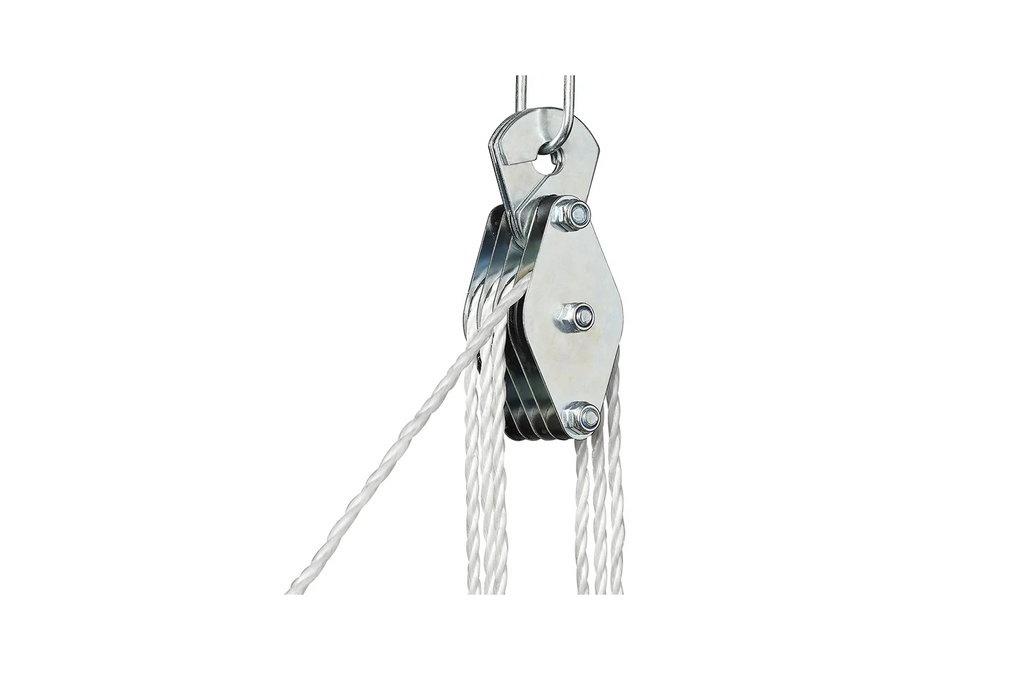 Verricello a cavo ProPlus 345007, puleggia da 20 m, portata 180 kg.