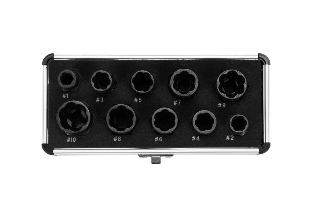 Estrattori a vite YATO YT-06031 da 9-19 mm, confezione da 10 pezzi.