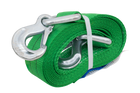 Cavo di traino con ganci HILLS, cinghia di traino 5 m/60 mm/6 t, verde