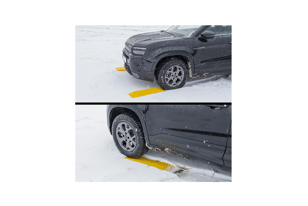 Set di due tappetini antiscivolo per ruote ProPlus Grip System, 740x225 mm