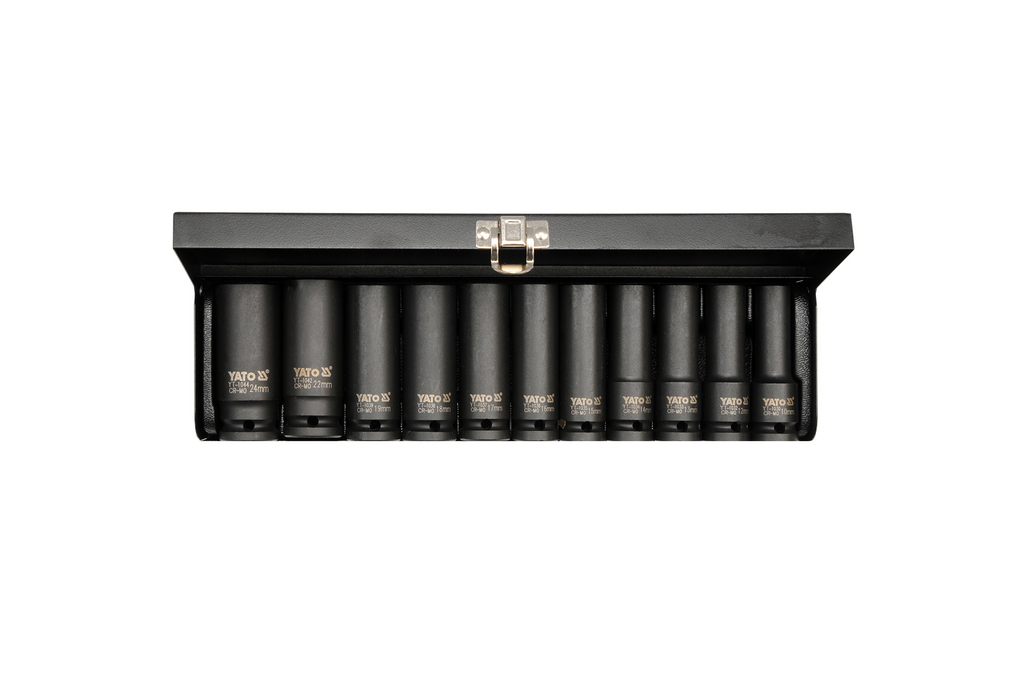 Set di 11 bussole lunghe a impatto YATO YT-1054 da 1/2".