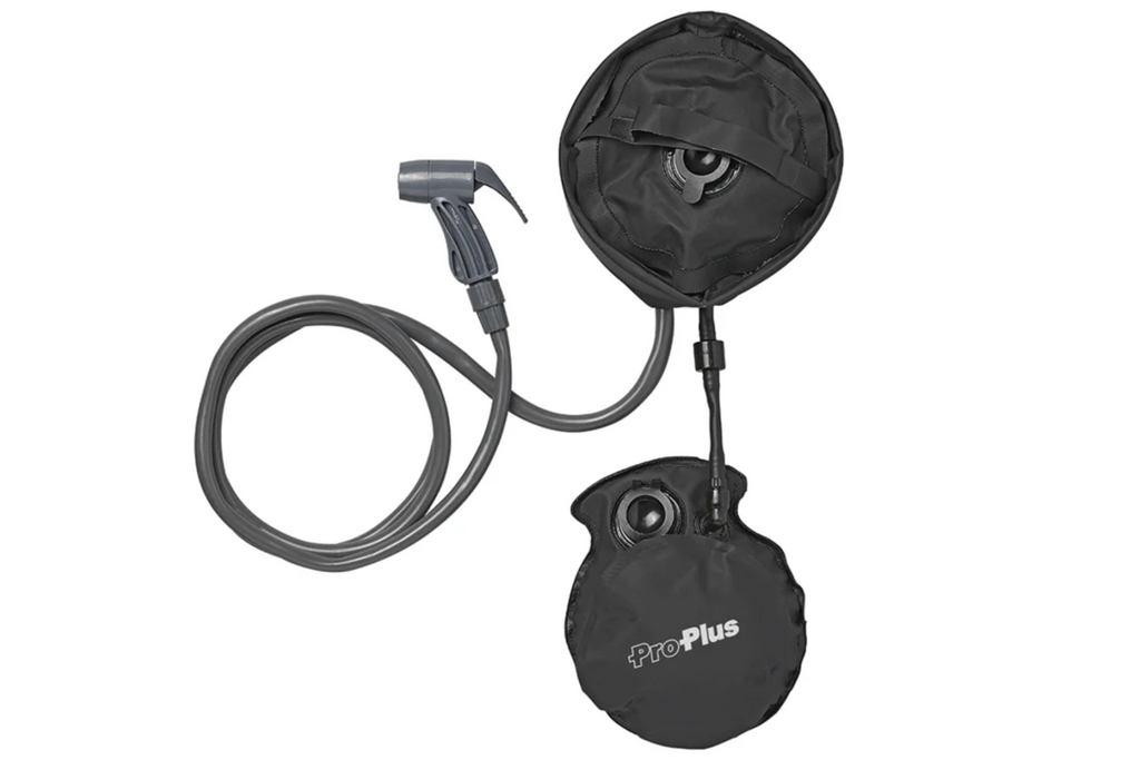 Doccia portatile da viaggio ProPlus 770407, doccia mobile con pompa a pedale, 11 l
