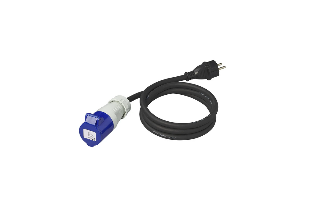 Adattatore con spina con messa a terra e presa CEE 16A ProPlus 373527DE, cavo da 150 cm