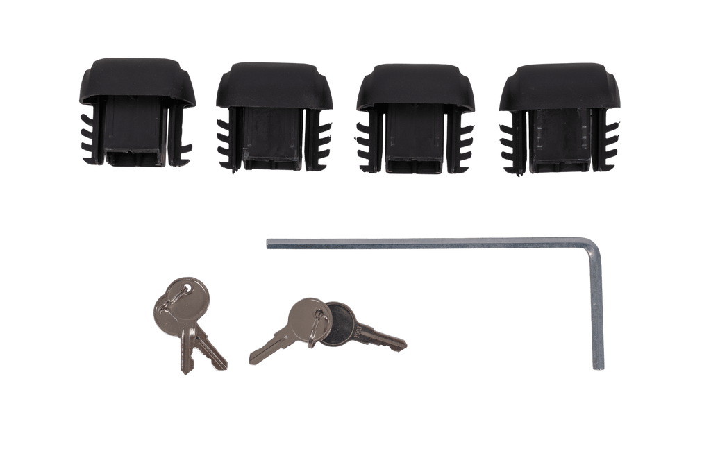 Portapacchi da tetto Eco Alubase 135 - portapacchi universale in alluminio per barre longitudinali (nero)