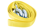 Fune di traino UNITRAILER con ganci, cinghia di traino 5m/50mm/6t gialla