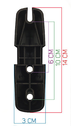 Morsetti universali Flexi Fit (set da 4) - per il montaggio del box da tetto