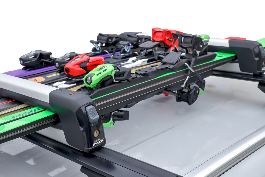 Inter Pack Frostline 4 - porta sci in alluminio per 4 paia di sci o 2 snowboard