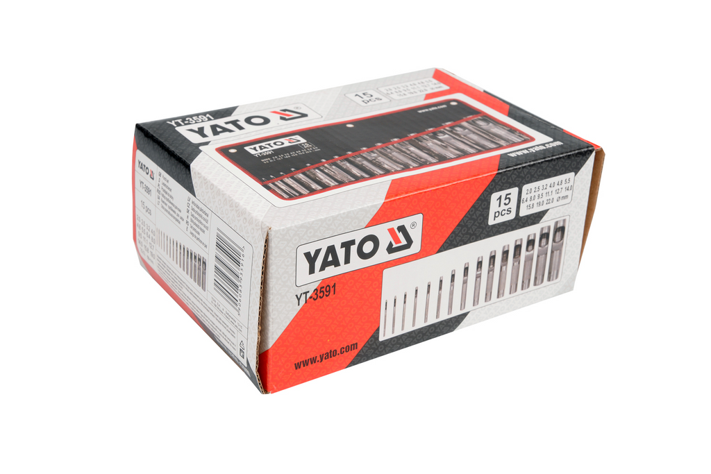 Punzonatrici per cuoio YATO YT-3591, 2-22 mm, 15 pezzi.