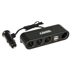 Splitter per presa accendisigari LAMP Multi-presa 4x 12/24V + 2x USB