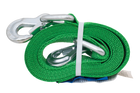 Cavo di traino con ganci HILLS, cinghia di traino 5 m/60 mm/6 t, verde