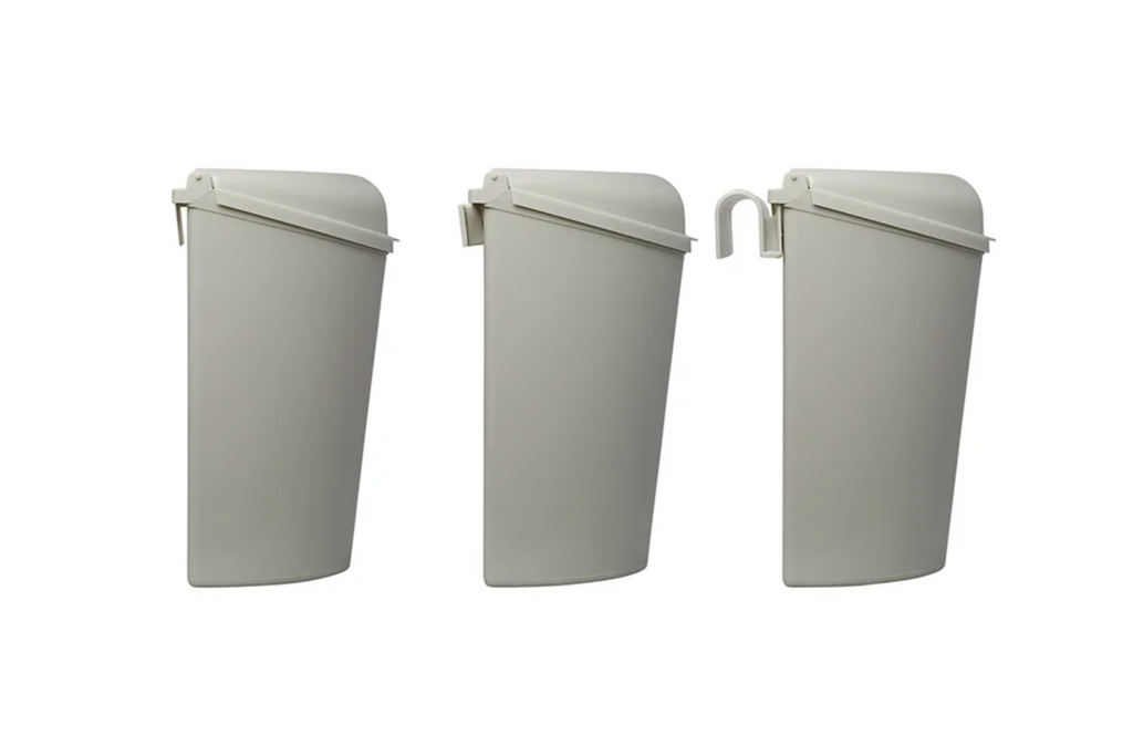 Pattumiera ProPlus 370402 con coperchio per roulotte e camper, 6 litri