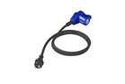 Adattatore con spina Schuko e connettore angolato CEE + presa Schuko 16A ProPlus 373528DE, cavo da 150 cm