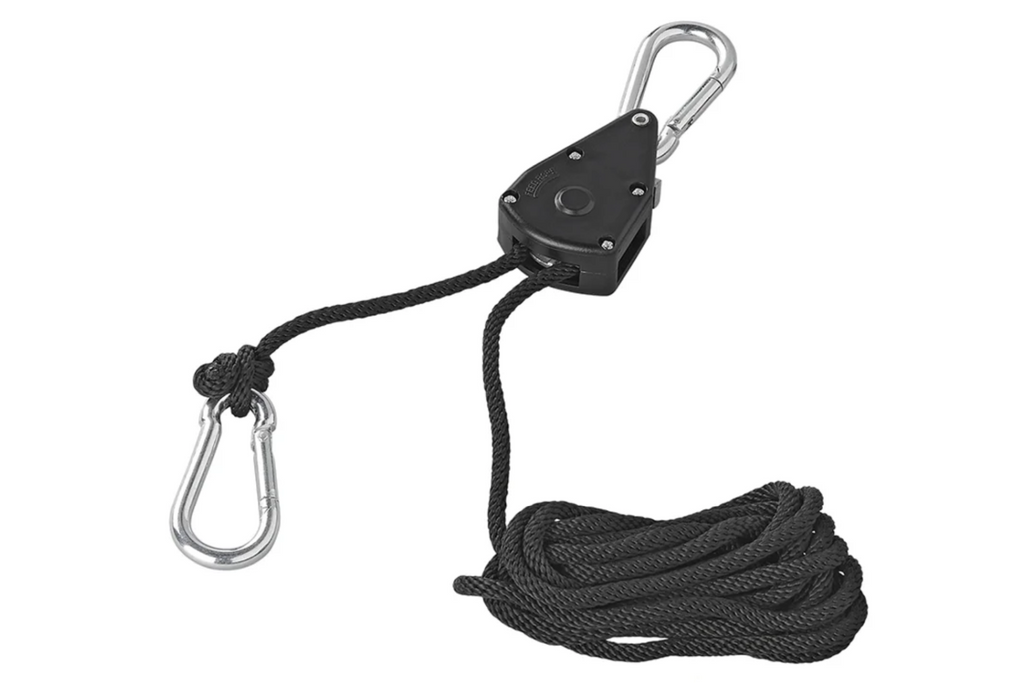 Set di due verricelli a fune metallica ProPlus 320054, paranco a fune con cricchetto, 2,5 m, 68 kg