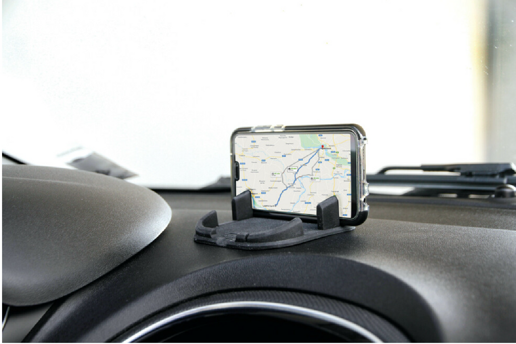 Tappetino per telefono LAMP, organizer/supporto per auto in silicone Phone-Mat 110x110mm