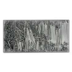 Set di coppiglie dritte YATO YT-06885, miste misure, 1000 pezzi