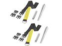 Set di due cinghie antivento ProPlus 361728 per tende da sole e verande 2x3m