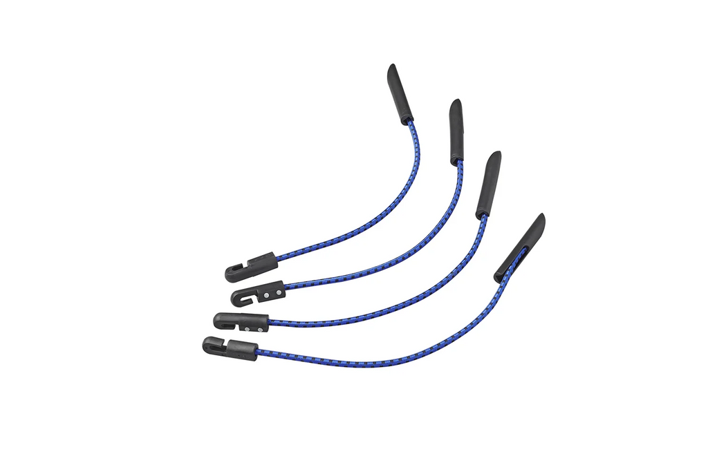 Set di quattro clip per teloni ProPlus 342180, cordini flessibili multifunzionali, 280 mm