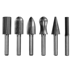 Set di frese YATO YT-61711 per metallo, attacco da 6 mm per smerigliatrice diritta, 6 pezzi