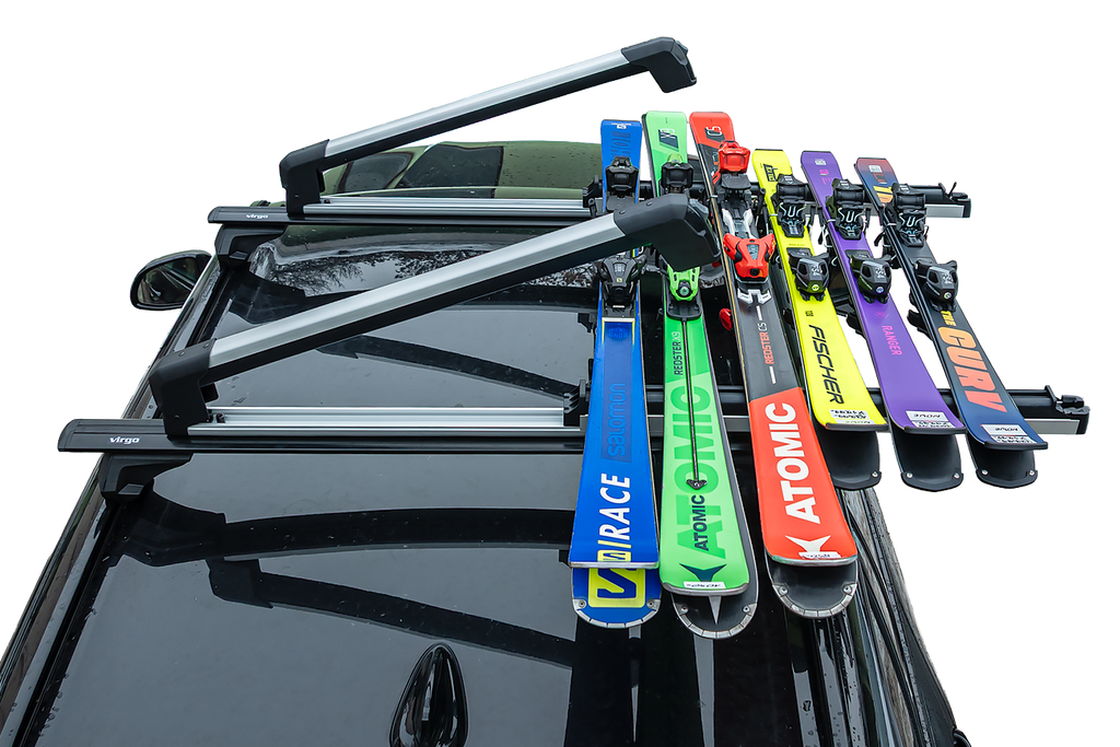 Inter Pack Frostline 6 - porta sci estensibile in alluminio per 6 paia di sci o 4 snowboard
