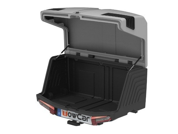 Towbox V3 Grey LED Edition - box portabagagli da gancio di traino