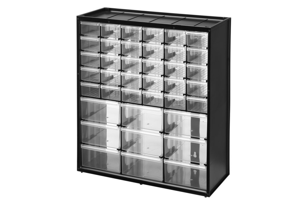 Organizzatore per officina con 39 cassetti, mobiletto STANLEY in OPP, 367x435 mm