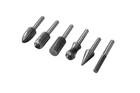 Set di frese YATO YT-61711 per metallo, attacco da 6 mm per smerigliatrice diritta, 6 pezzi
