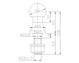 WINTERHOFF gancio di traino sfera 50mm 3500kg