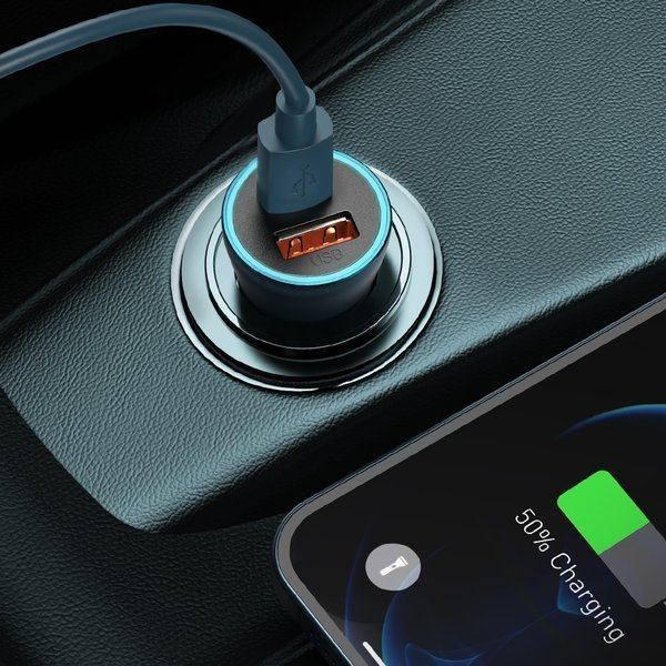 Set caricabatterie da auto BASEUS Golden Pro 2xUSB da 40W + cavo USB