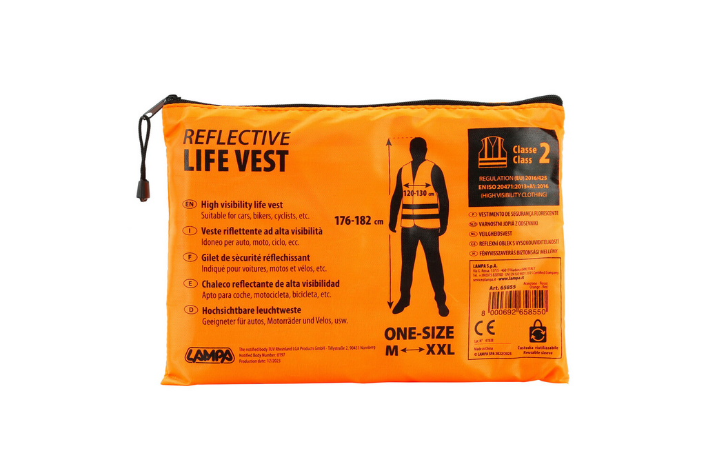 Gilet riflettente LAMPA Life-Vest, taglie universali M-XXL