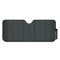 Tappetino parasole per finestrino auto LAMPA nero opaco 72x145cm