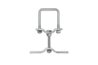 Supporto per ruota di scorta per rimorchio ProPlus per profili da 60x60 mm