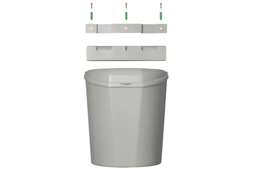 Pattumiera ProPlus 370402 con coperchio per roulotte e camper, 6 litri