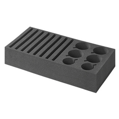 ProPlus 761472PMV02 Portapiatti da campeggio in schiuma per 8 piatti e 6 tazze
