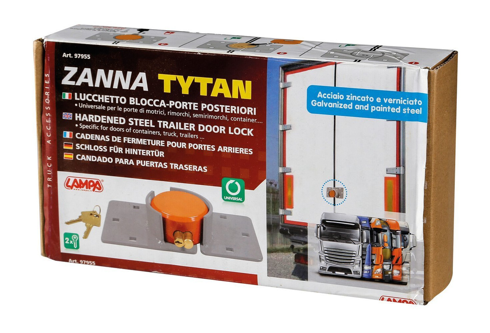 Serratura antifurto LAMP ZANNA TYTAN per autobus, rimorchi e semirimorchi