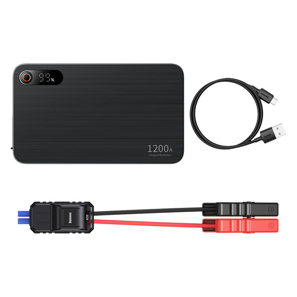 Avviatore di emergenza Power Bank BASEUS Super Energy Pro+ 12V 12000mAh 1200A + caricatore USB