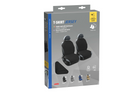 Set di coprisedili per auto LAMPA T-shirt neri, per i sedili anteriori
