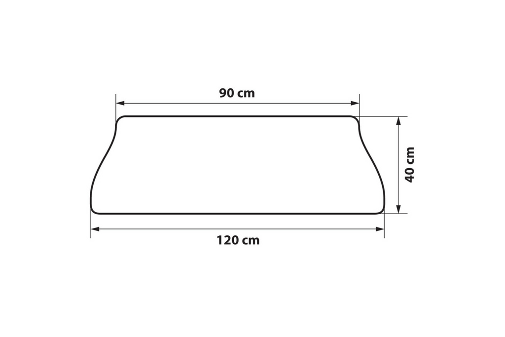 Tappetino protettivo per paraurti posteriore, copertura per bagagliaio LAMP 120x40cm
