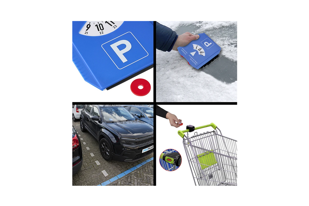 Disco di parcheggio ProPlus 630518 in 4 lingue con raschietto