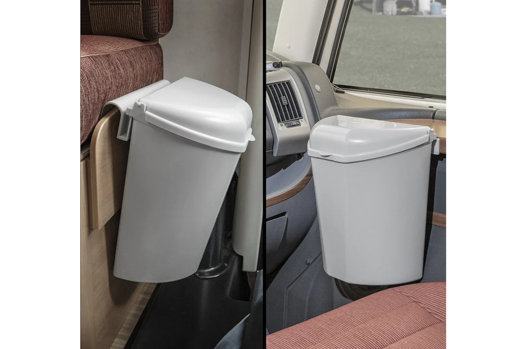 Pattumiera ProPlus 370402 con coperchio per roulotte e camper, 6 litri