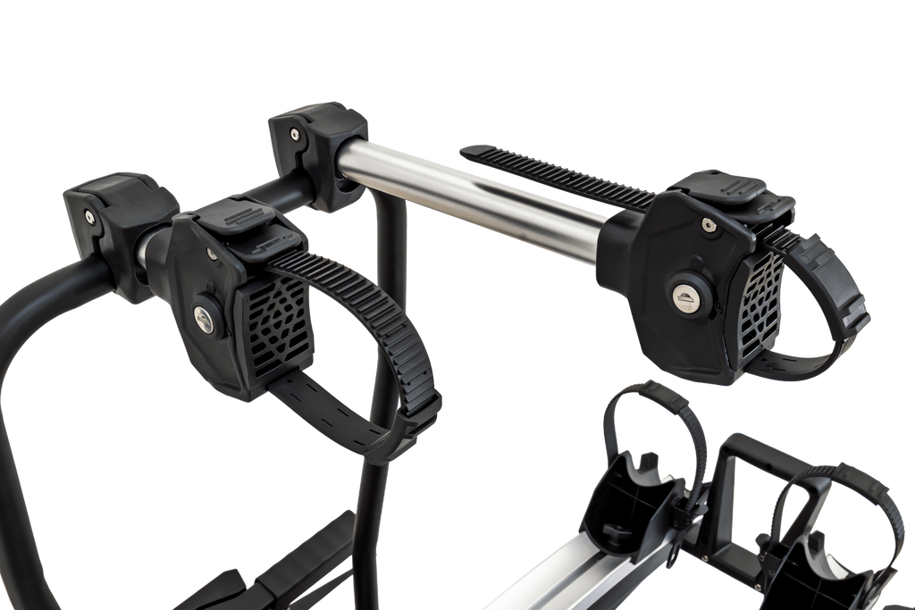 Inter Pack Velox 2 LED - portabici pieghevole da gancio di traino per 2 biciclette con luci a LED