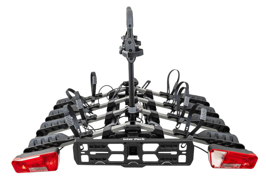 Inter Pack New Spider 4 - portabici da gancio traino per 4 biciclette