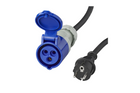 Adattatore con spina Schuko e presa CEE 16A 230V ProPlus 373526, cavo da 40 cm