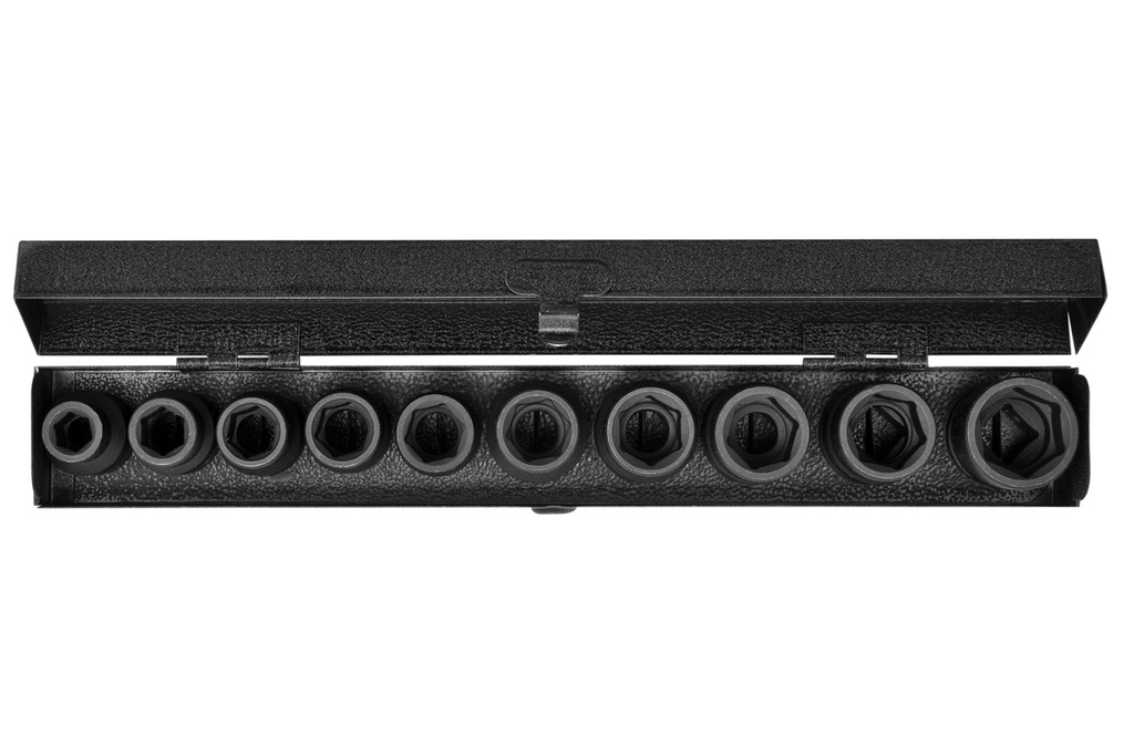 Set di 10 bussole corte a impatto YATO YT-1025 da 1/2".
