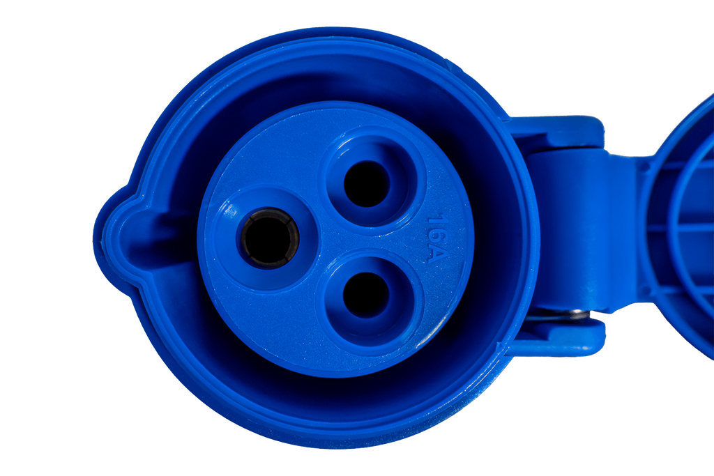 Presa elettrica MANTES 2P+Z, presa portatile 16A 230V con sportellino