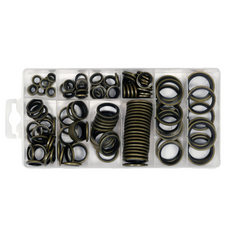 Set di rondelle in metallo-gomma YATO YT-068582, miste misure, 150 pezzi