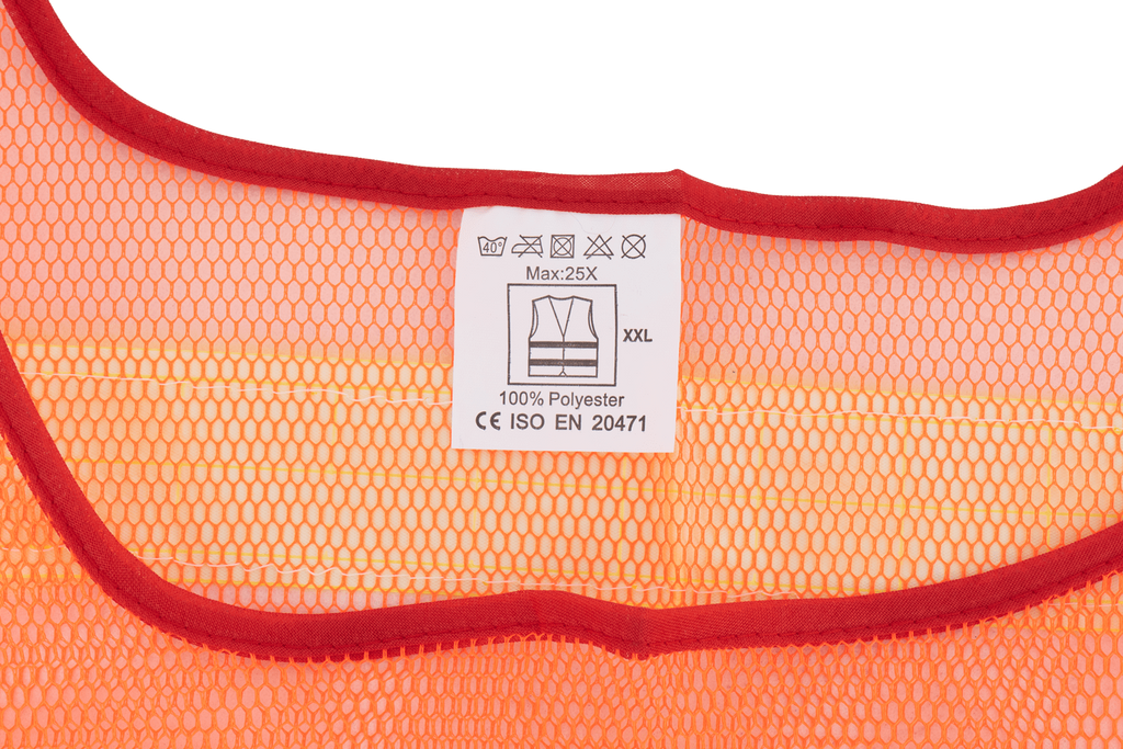 Gilet riflettente arancione HERMON XXL con chiusura laterale in velcro
