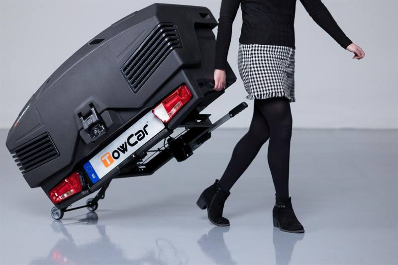 Towbox EVO urban nero - box portabagagli da gancio di traino