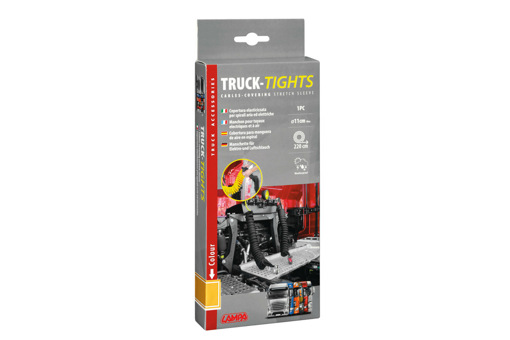 LAMPA Truck-Tights copricavo a spirale 97171 manicotto flessibile giallo 220 cm di diametro 11 cm