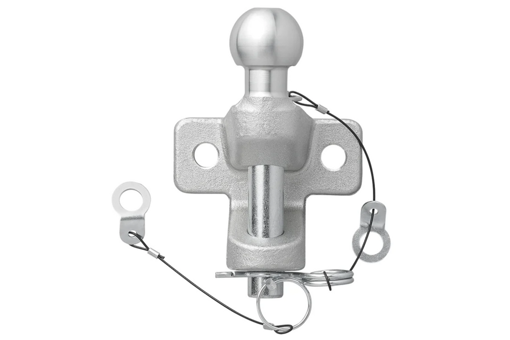 ProPlus 341216V01 gancio di traino a doppia funzione con sfera, 50 mm, portata 3500 kg